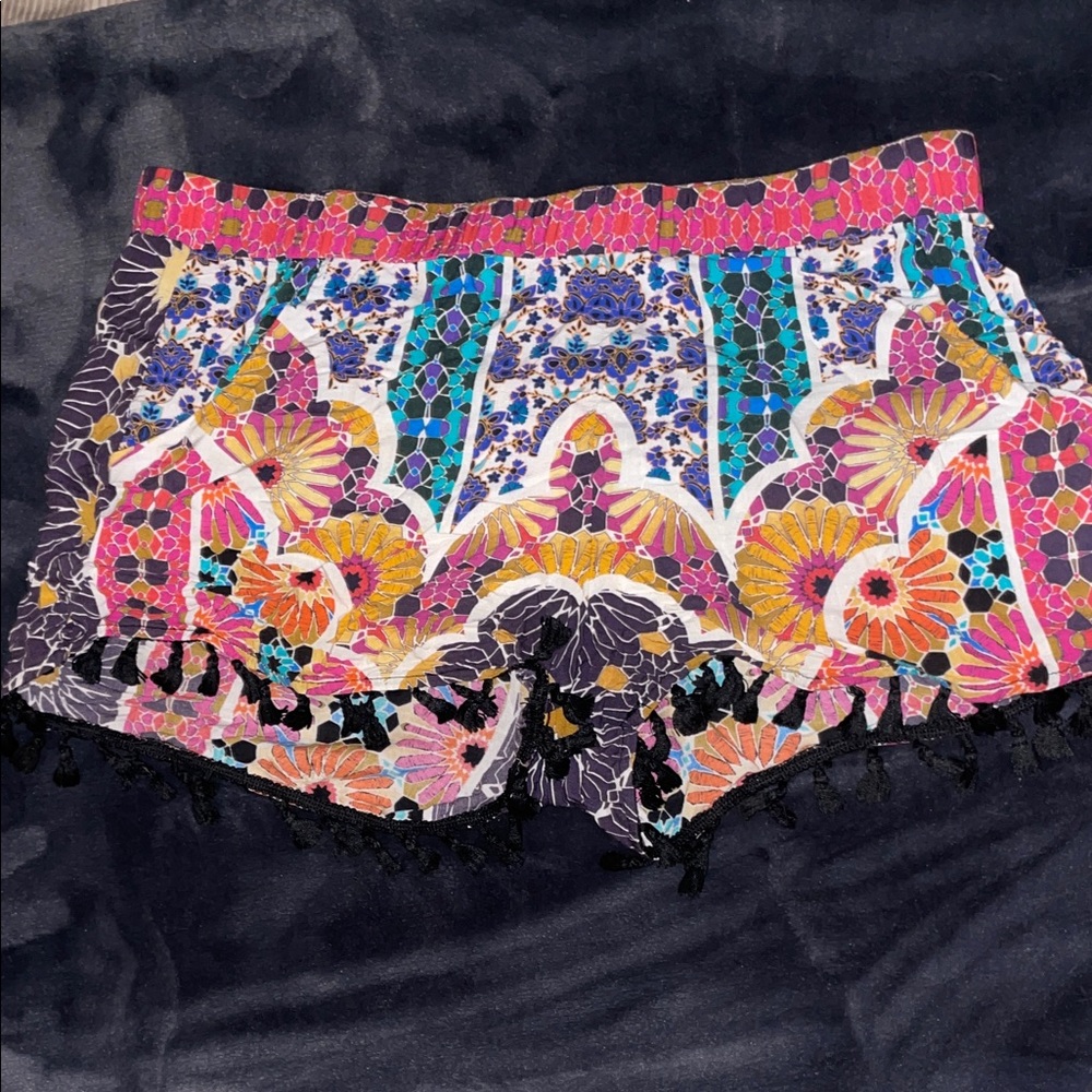 Trina Turk Multicolor Floral High Waist Shorts